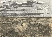 william r clark sturt och hans foljeslagare under kartmatning vid farden till det inre av australien 1844-45. Sweden oil painting artist